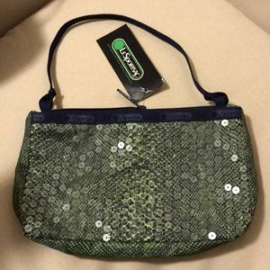 LeSportsac Demi Tasse Sequin Python shoulder bag